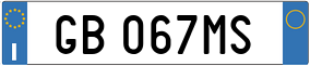 Truck License Plate